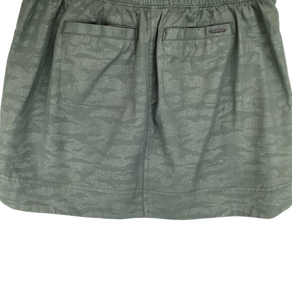 Orvis Skort Size XS Xsmall Camo Embossed Pull-On Travel Skirt Print Skirt Olive - Picture 8 of 10